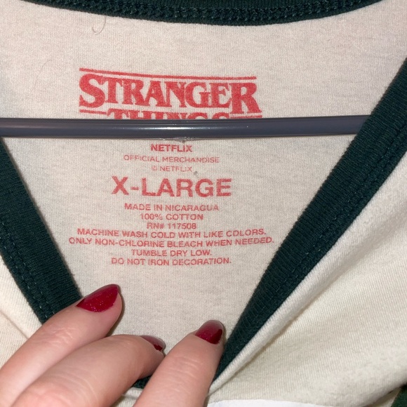 Stranger Things Hawkins High School Ringer T-Shirt - Picture 2 of 3
